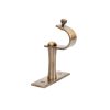 solid brass curtain centre bracket in antique finish
