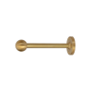 solid brass curtain holdback with ball shaped end