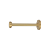 solid brass curtain holdback with button shaped end.
