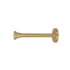 solid brass curtain holdback with trumpet shaped end