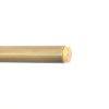 solid brass curtain pole with threaded joiner. Antique finish.