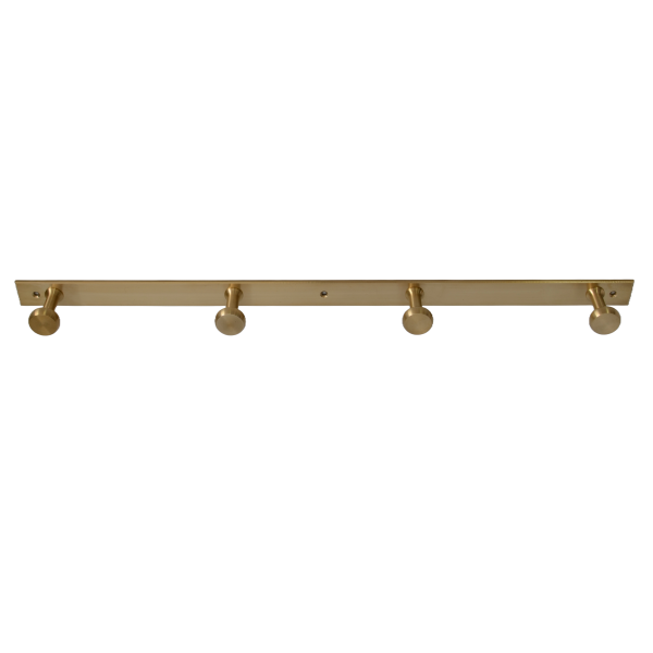 solid brass quad wall hanger hook