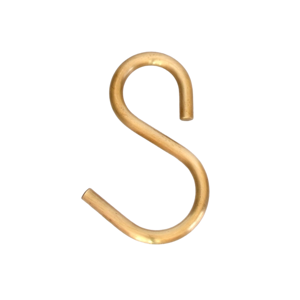 solid brass s-hook