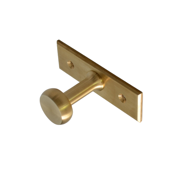 solid brass single wall hanger hook