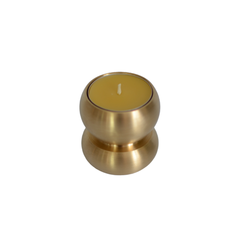 solid brass tealight candle holder