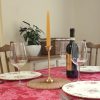Brass Dinner Candle Holder - Tall Stem