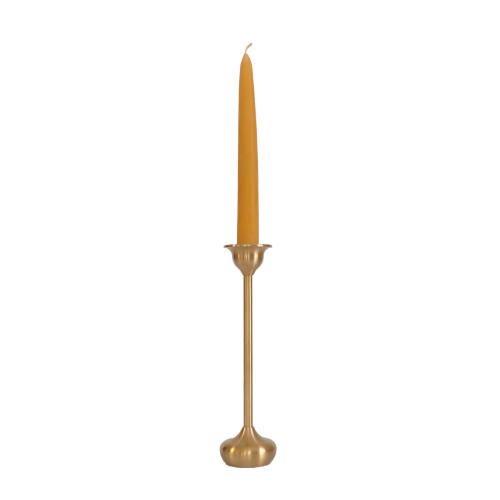 Brass Dinner Candle Holder - Tall Stem