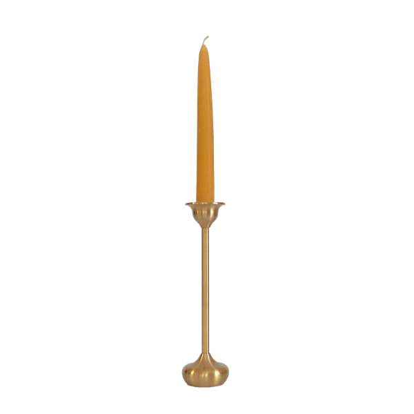 Brass Dinner Candle Holder - Tall Stem